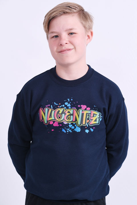 Graffiti Sweater Navy - Nucentz